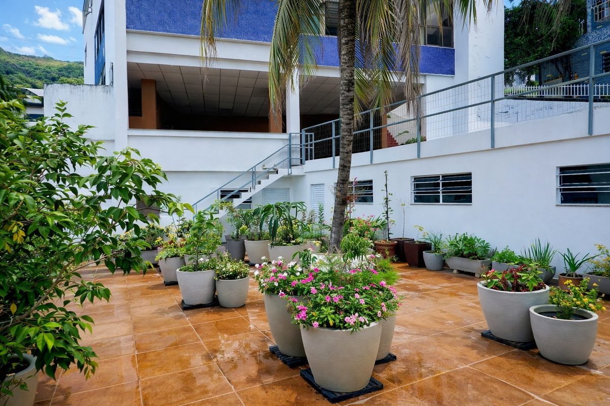 Jardim do Espaço Glow Grajaú para fotos e eventos